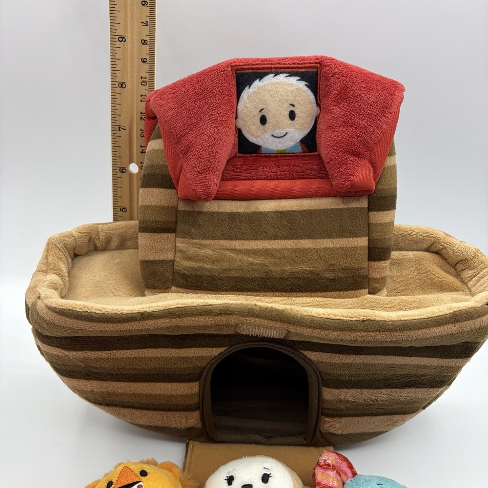 Hallmark Noahs Ark Plush Stuffed Toys 5 Itty Bittys Animals Lion Elephant Monkey - Picture 9 of 10